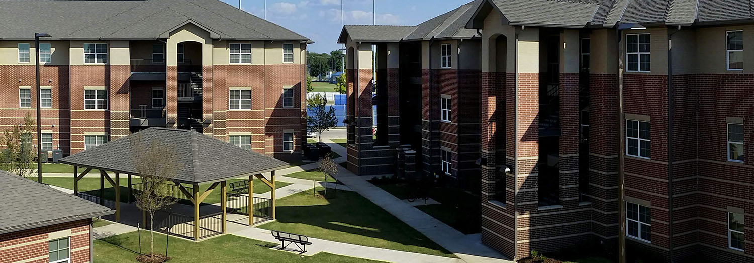 Photo of the student housing complex