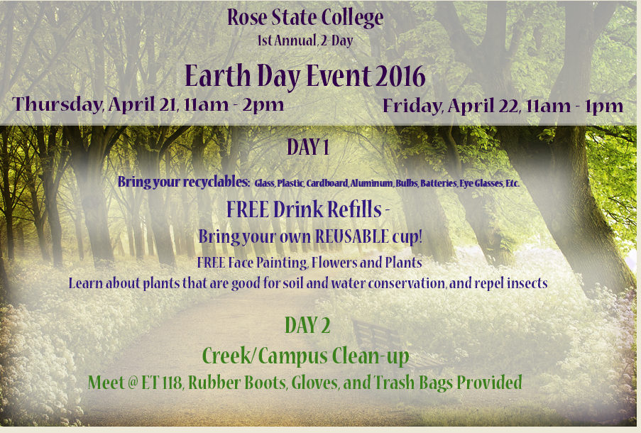 Day 1- Earth Day Event