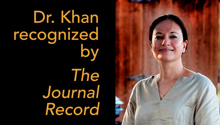 Dr. Khan recognized by The Journal Record
