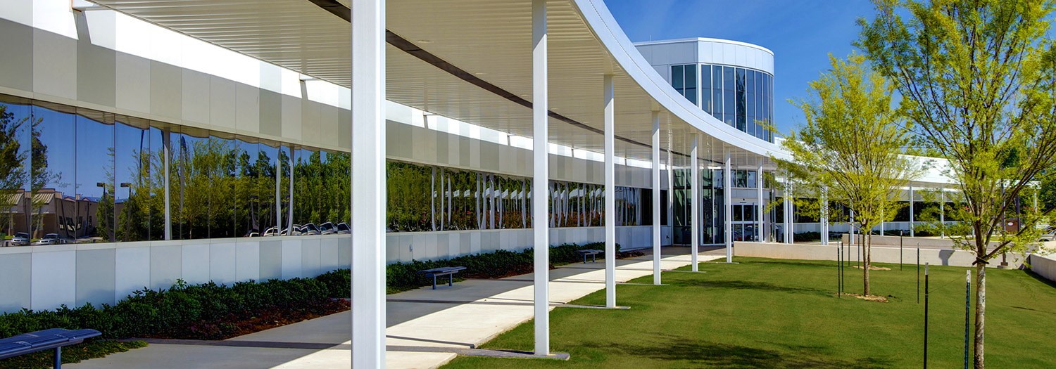 Exterior view of the Health Sciences Center building