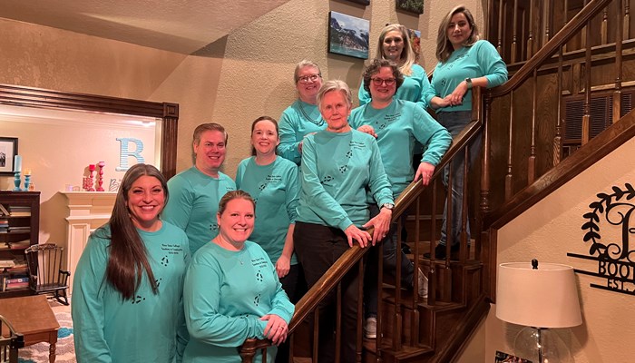 (Left to Right in Photo):  Tracey Gregg-Boothby, Liberal Arts; Cory Rubel, Engineering & Sciences; Tiffany Lowery, Health Sciences; Ann Smith, Engineering & Sciences; Joetta Gatliff, Liberal Arts; Claudia Buckmaster, Facilitator; Lacey Veazey-Daniel, Liberal Arts; Samantha Bell, Business and Information Technology; and Narges Dehdashti, Engineering & Sciences