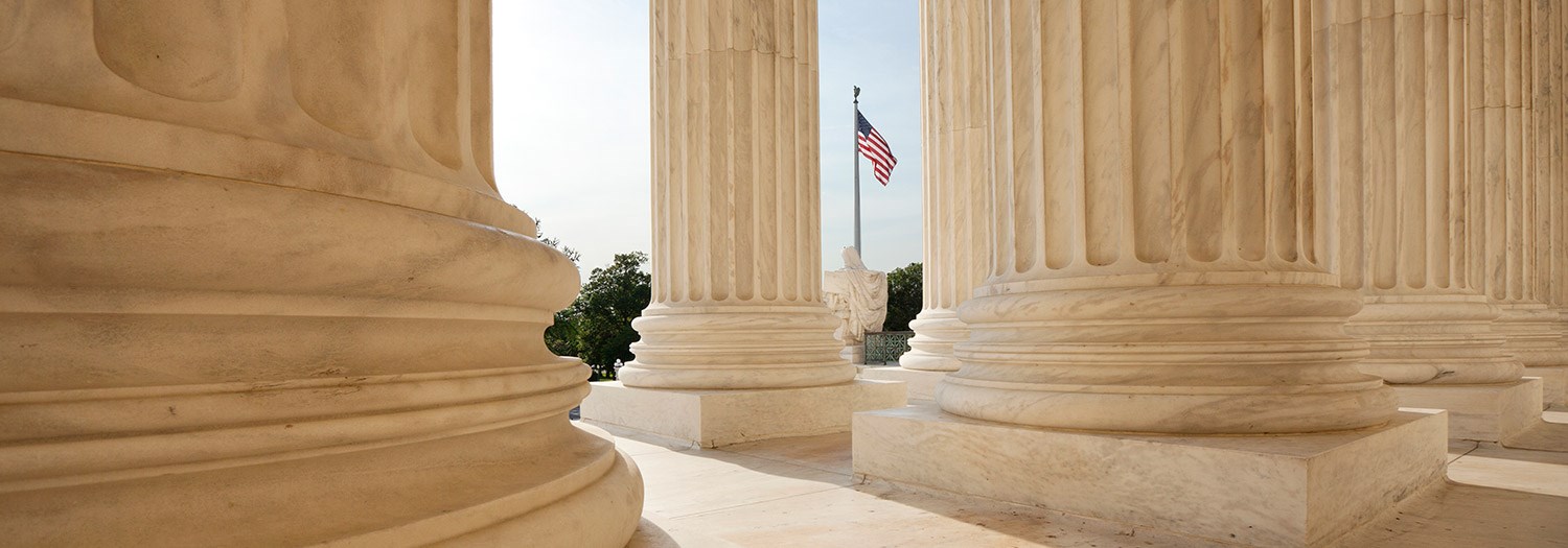 Columns of a stately building