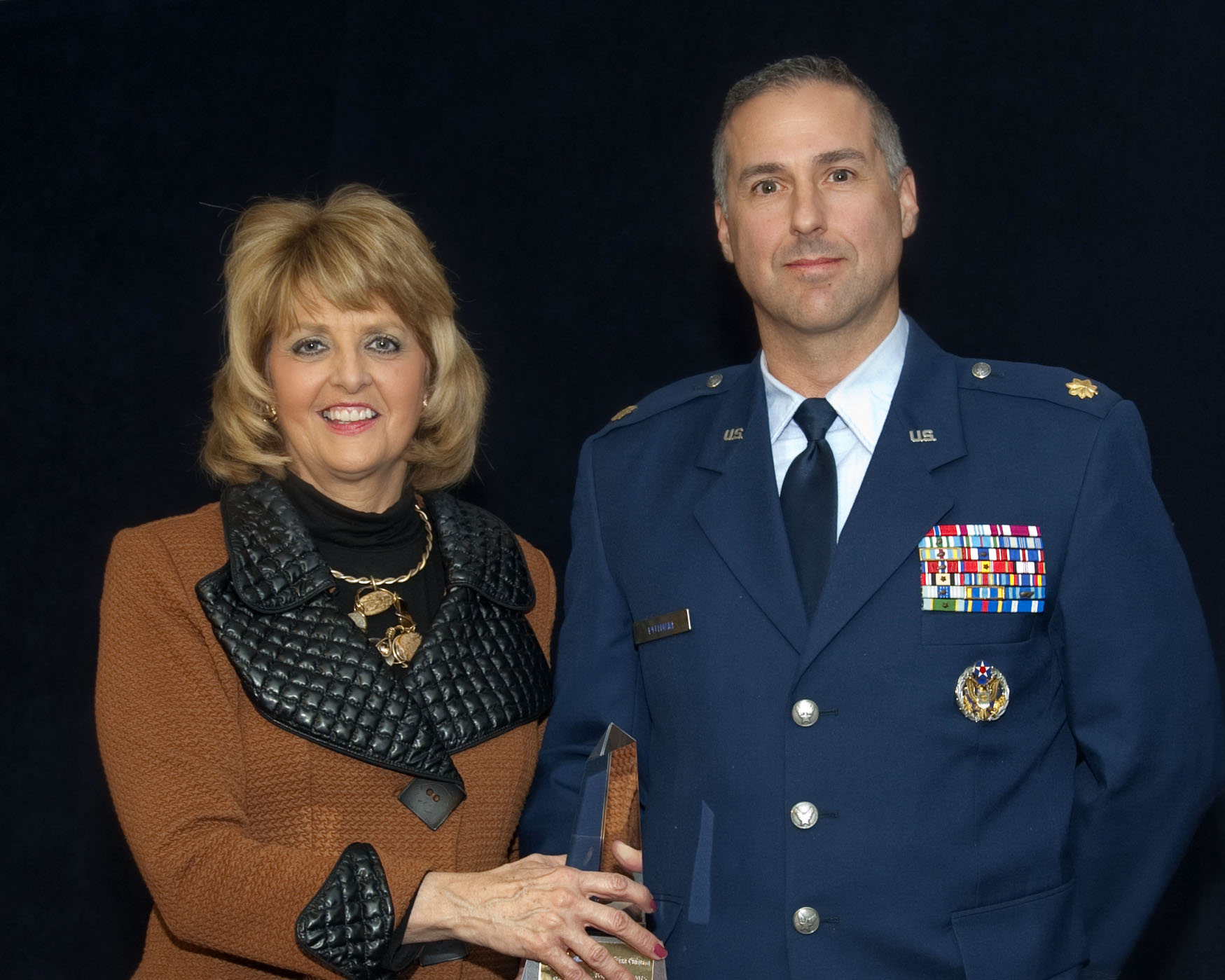 President Webb and Major Brian Putnam