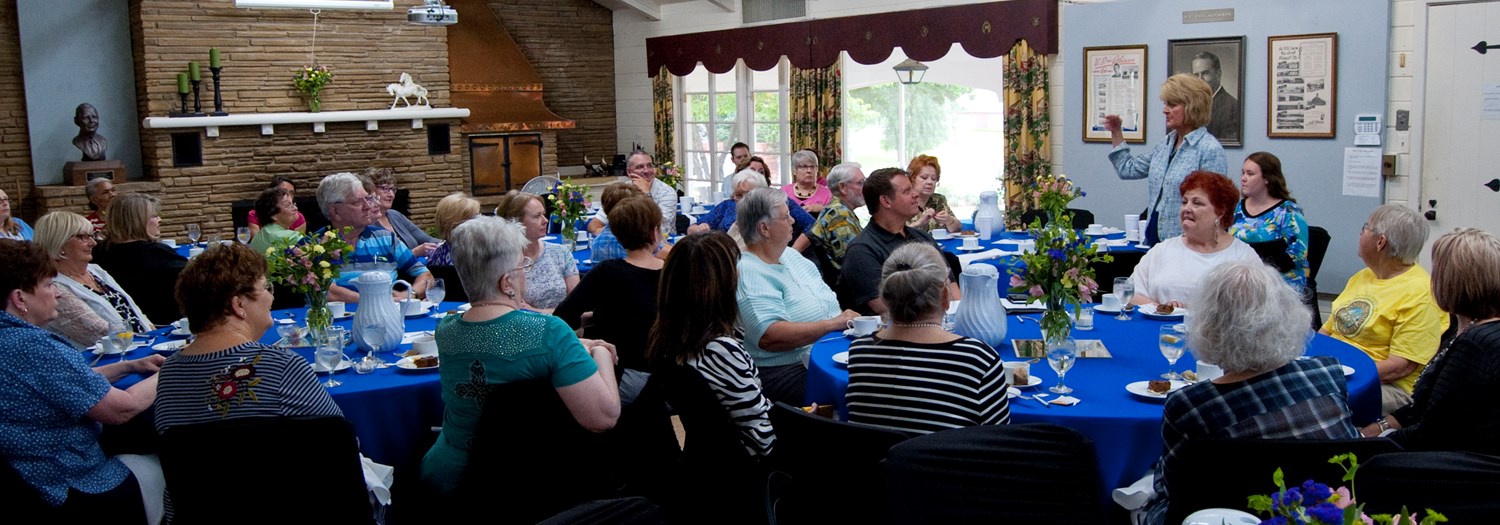 Seniors honored at a tea at the Atkinson Heritage Center