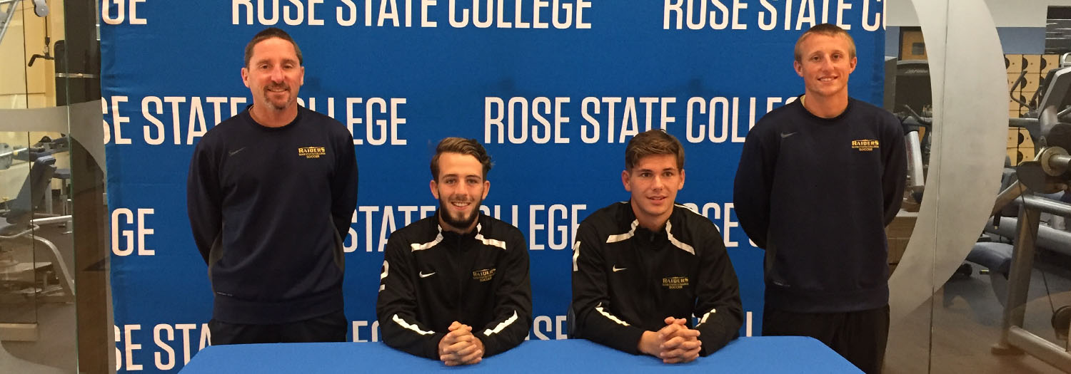 Left to right – Head Coach Billy Martin, Benji Hutchison, Patrick Fitzgerald and Assistant Coach, Trevor Harmon.