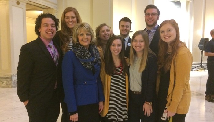 Rose State Students Gather at the Capitol for Higher Ed Day