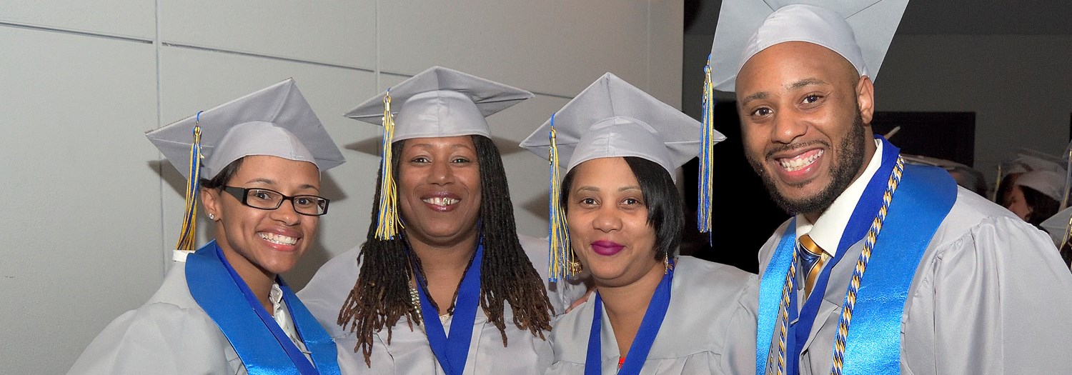 Group photo of black graduates