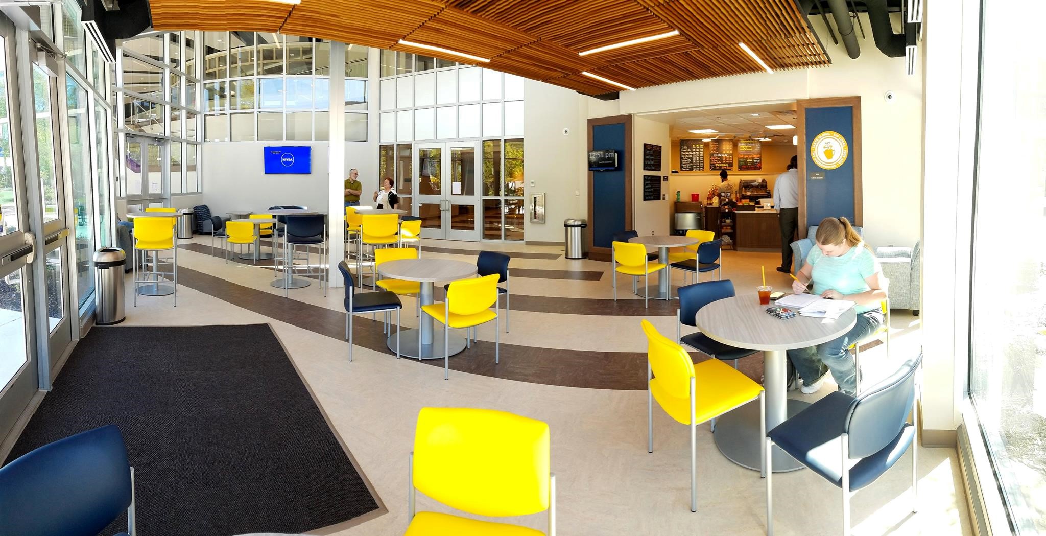 Interior view of The Underground Cafe in the LRC
