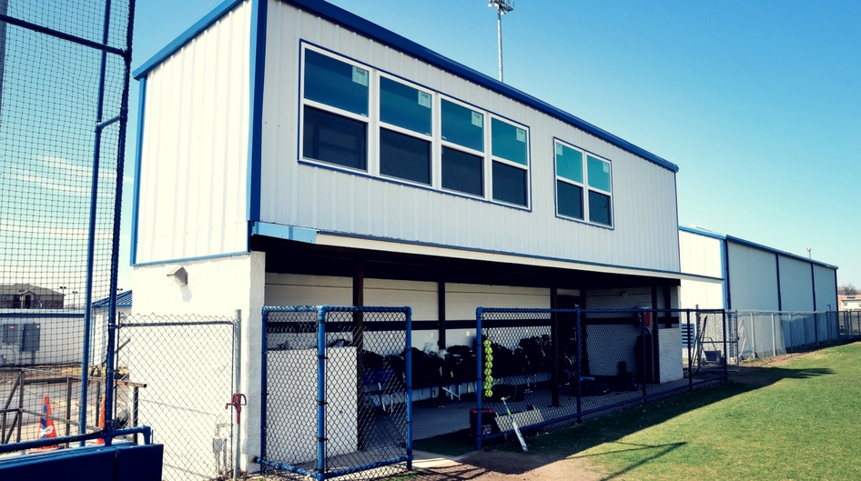 Rose State College softball press box